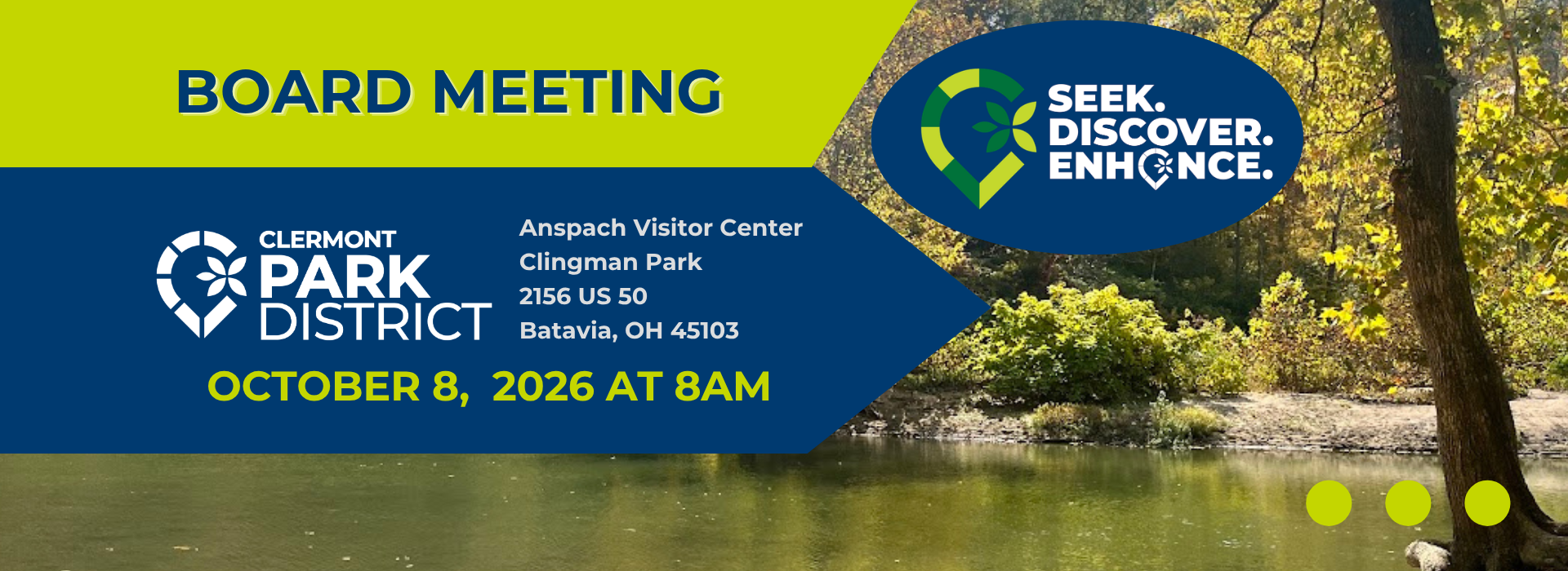 Next Board Meeting: October 8th at 8AM